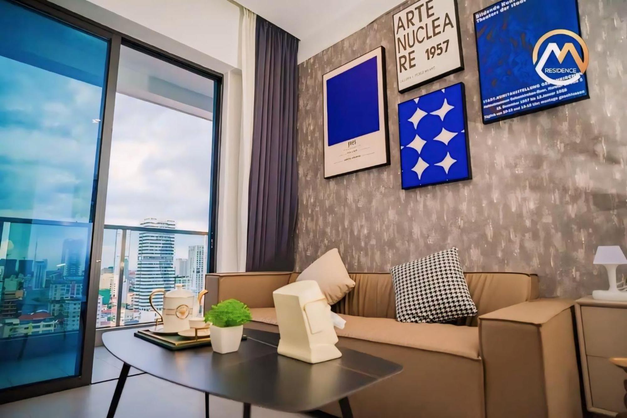 Hotel Serviced Condo Unique Infinity Pool With Mekong River View بنوم بنه المظهر الخارجي الصورة